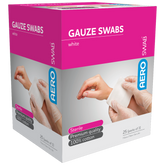 Aero Healthcare AEROSWAB Sterile White Gauze Swab 7.5 x 7.5cm (Packs of 3) Box/25